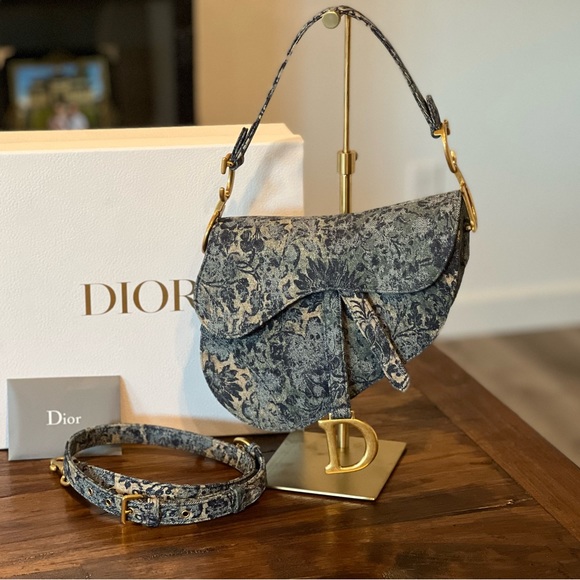 Dior Handbags - Dior Saddle Bag - Brocart Denim